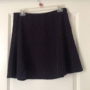 Polka dot mini skirt